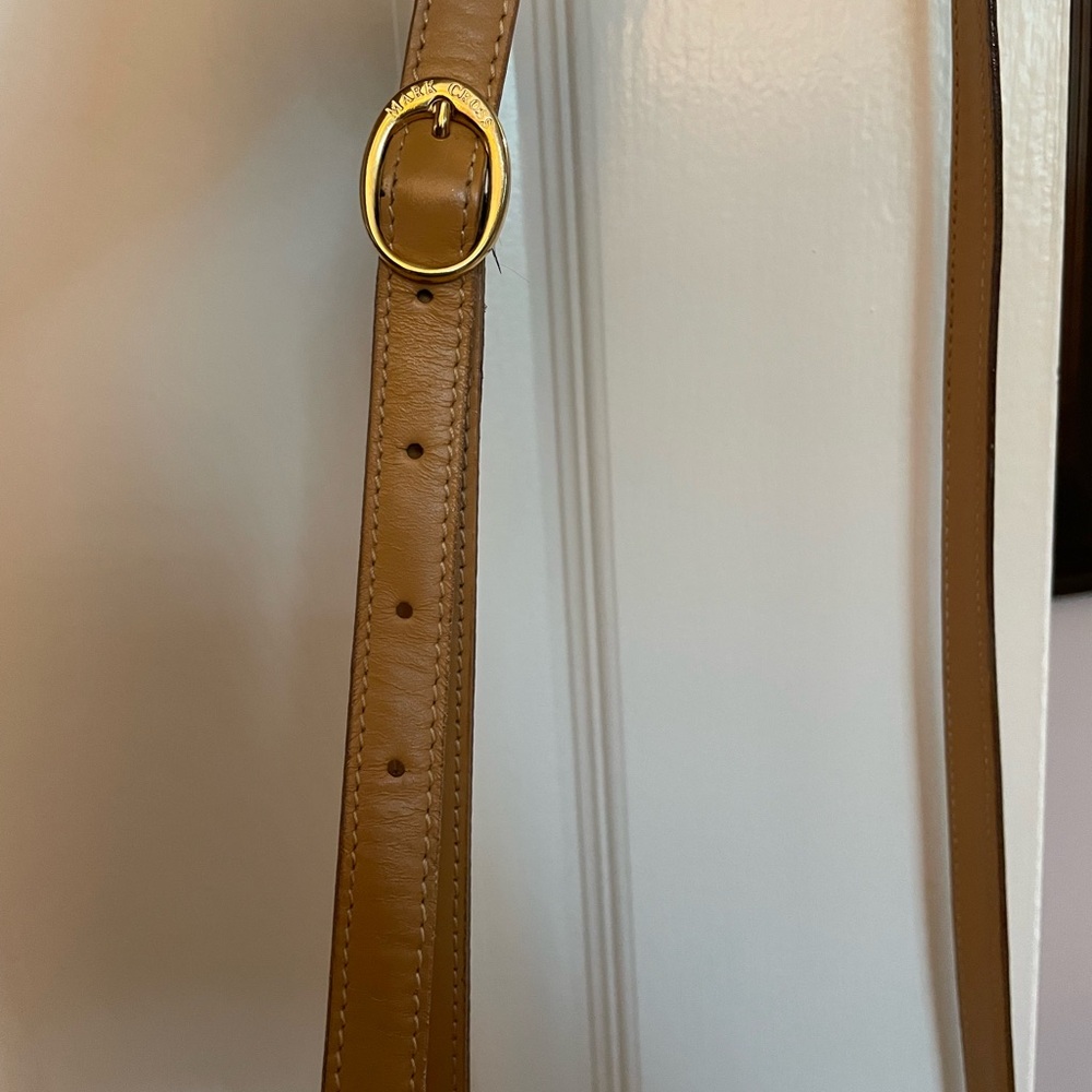 Mark Cross Vintage Box Mini Bucket Crossbody Bag Black Tan Canvas Leather gold - Picture 13 of 16
